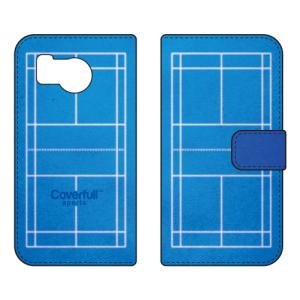 手帳型スマホケース バドミントン ブルー (受注生産) Cf LTD AQUOS sense8 SHG11 SH-54D アクオスセンス8 SHG11 SH-54D