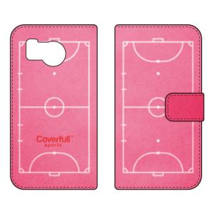 手帳型スマホケース フットサル ピンク (受注生産) Cf LTD AQUOS sense8 SHG11 SH-54D アクオスセンス8 SHG11 SH-54D