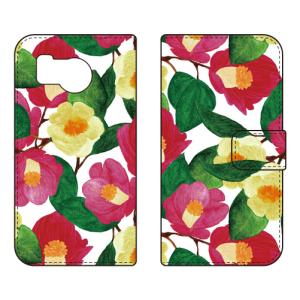手帳型スマホケース スタンダード ツバキ スマホケース (受注生産) Cf LTD AQUOS sense8 SHG11 SH-54D アクオスセンス8 SHG11 SH-54D