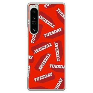 TUESDAY レッド （ハード ケース カバー） Xperia 1 IV SOG06 SO-51C...