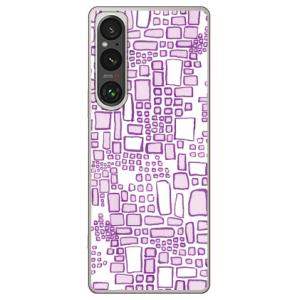 ピンクフラワーズ スクエア (ハード ケース カバー) Coverfull Xperia 1 VI ...