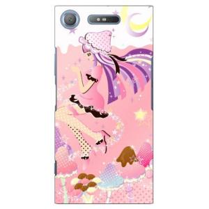 Xperia XZ1 ケース Milk&apos;s Design しらくらゆりこ ストロベリーきのこガール ...