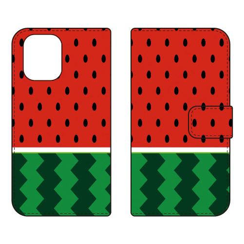 手帳型スマホケース おいしいスイカ (受注生産)  Cf LTD Redmi 12 5G XIG03...