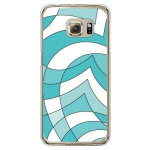 Galaxy S6 edge ケース GalaxyS6エッジ カバー ミントブルー ハート Cf l...