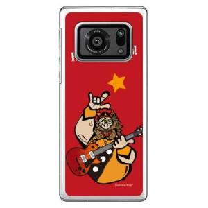 AQUOS R6 ケース Rockおやじ 赤 design by Ringo スマホケース (受注生...