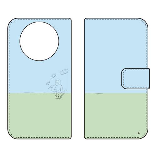 手帳型スマホケース HUMON design by オブチジン (受注生産)  SECOND SKI...