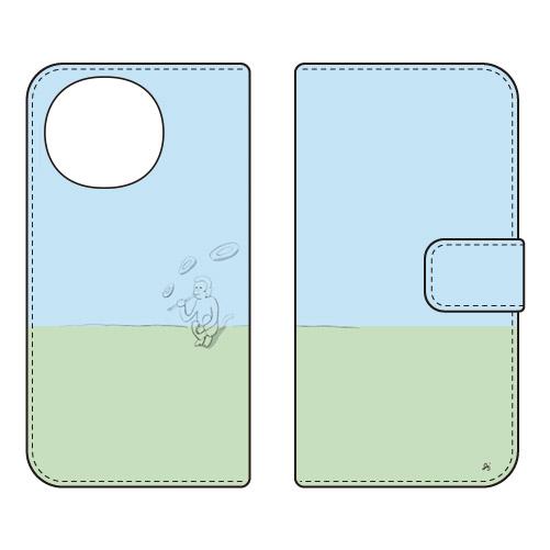 手帳型スマホケース HUMON design by オブチジン (受注生産)  SECOND SKI...