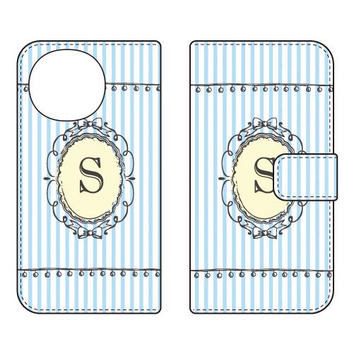 手帳型スマホケース S （サックス） (受注生産)  Cf LTD AQUOS R9 SH-51E ...