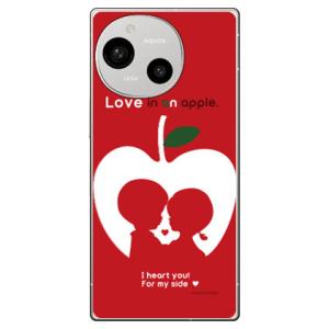 りんごの恋 design by Ringo (ハード ケース カバー) Coverfull AQUO...