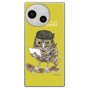 ふくろう 黄色 design by Ringo (ハード ケース カバー) Coverfull AQ...