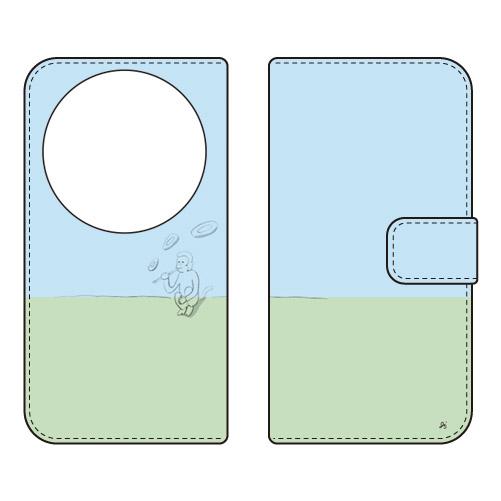 手帳型スマホケース HUMON design by オブチジン (受注生産)  SECOND SKI...