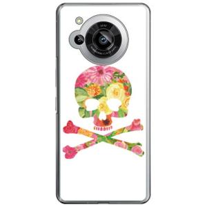 Flower skull ホワイト ( ハード ケース ) ( 受注生産 ) design by R...