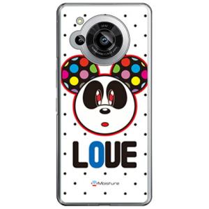 Love Panda ブラックドット ( ハード ケース ) ( 受注生産 ) design by ...