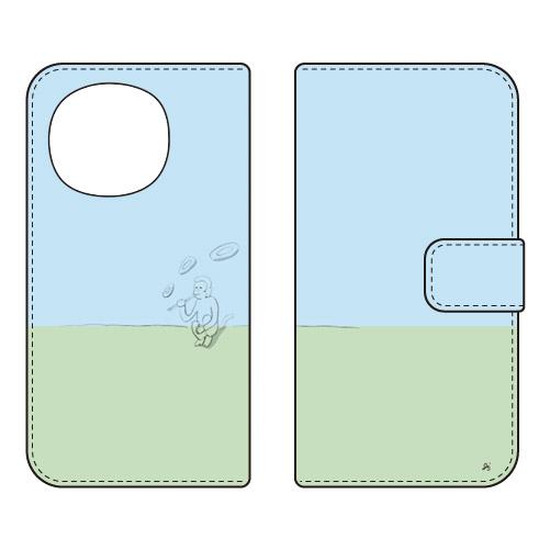 手帳型スマホケース HUMON design by オブチジン (受注生産)  SECOND SKI...