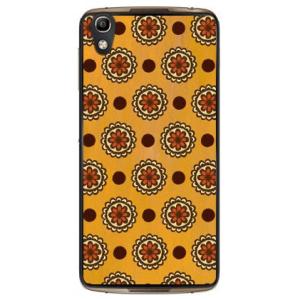 ALCATEL IDOL 4 フラワースポット オレンジ スマホケース (受注生産)