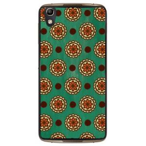 ALCATEL IDOL 4 フラワースポット グリーン スマホケース (受注生産)