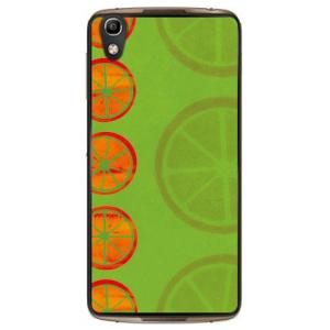 ALCATEL IDOL 4 オレンジフルーツ グリーン スマホケース (受注生産)