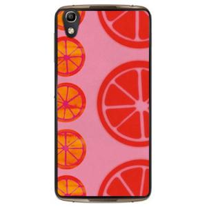 ALCATEL IDOL 4 オレンジフルーツ ピンク スマホケース (受注生産)
