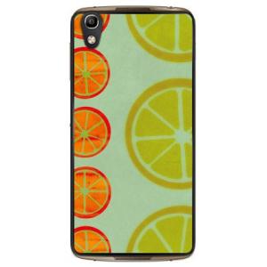 ALCATEL IDOL 4 オレンジフルーツ ブルー スマホケース (受注生産)