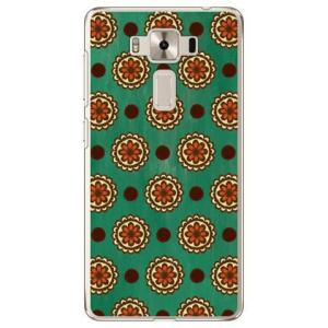 ZenFone 3 Deluxe ZS550KL フラワースポット グリーン スマホケース (受注生...