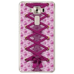 ZenFone 3 Deluxe ZS550KL コルセット ピンク スマホケース (受注生産)