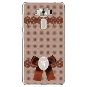 ZenFone 3 Deluxe ZS550KL ドット×カメオ ブラウン スマホケース (受注生産...