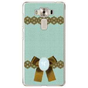 ZenFone 3 Deluxe ZS550KL ドット×カメオ グリーン スマホケース (受注生産...