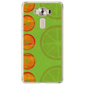 ZenFone 3 Deluxe ZS550KL オレンジフルーツ グリーン スマホケース (受注生...