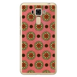 ZenFone 3 Laser ケース ZC551KL フラワースポット ピンク スマホケース (受...