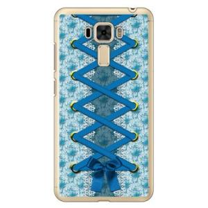 ZenFone 3 Laser ケース ZC551KL コルセット ブルー スマホケース (受注生産...