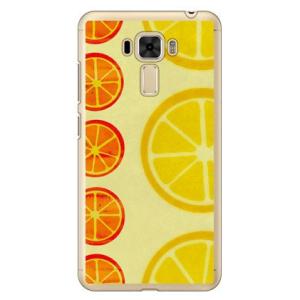 ZenFone 3 Laser ケース ZC551KL オレンジフルーツ イエロー スマホケース (...