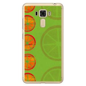 ZenFone 3 Laser ケース ZC551KL オレンジフルーツ グリーン スマホケース (...