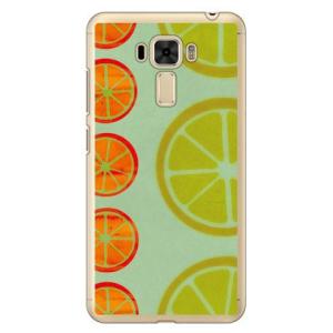 ZenFone 3 Laser ケース ZC551KL オレンジフルーツ ブルー スマホケース (受...