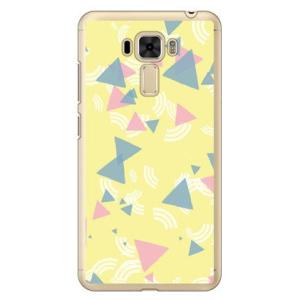 ZenFone 3 Laser ケース ZC551KL さんかく イエロー スマホケース (受注生産...