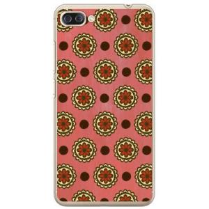 ZenFone 4 Max Pro ケース ZC554KL フラワースポット ピンク スマホケース ...