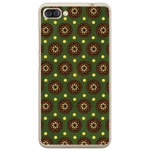 ZenFone 4 Max Pro ケース ZC554KL フラワースポット レトログリーン スマホ...