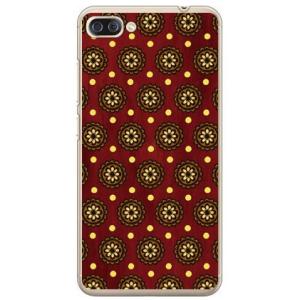 ZenFone 4 Max Pro ケース ZC554KL フラワースポット レトロブラウン スマホ...