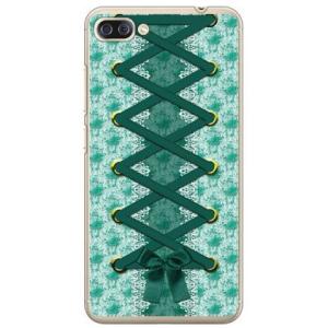 ZenFone 4 Max Pro ケース ZC554KL コルセット グリーン スマホケース (受...