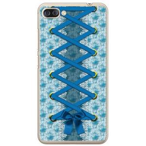 ZenFone 4 Max Pro ケース ZC554KL コルセット ブルー スマホケース (受注...