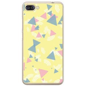 ZenFone 4 Max Pro ケース ZC554KL さんかく イエロー スマホケース (受注...