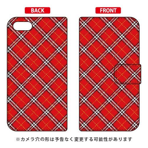 ZenFone 4 Max ケース ZC520KL 手帳 タータンチェック レッド スマホケース (...