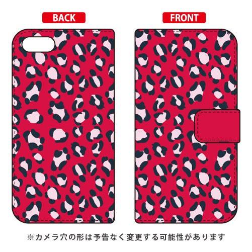 ZenFone 4 Max ケース ZC520KL 手帳 Leopard レッド スマホケース (受...