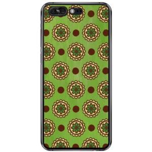 ZenFone 4 Pro ZS551KL フラワースポット ライムグリーン スマホケース (受注生...