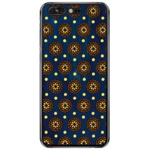 ZenFone 4 Pro ZS551KL フラワースポット レトロネイビー スマホケース (受注生...