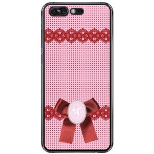 ZenFone 4 Pro ZS551KL ドット×カメオ ピンク スマホケース (受注生産)