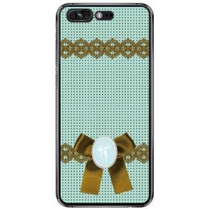 ZenFone 4 Pro ZS551KL ドット×カメオ グリーン スマホケース (受注生産)