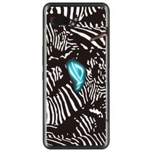 ROG Phone II Zebra camo ブラック スマホケース (受注生産)