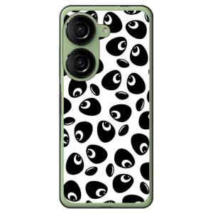 パンダ ホワイト （ソフト ケース カバー） YESNO Zenfone 10 AI2302