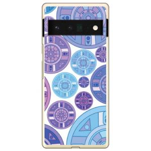 パープル ディスク パターン （ハード ケース カバー）Google Pixel 6 Pro