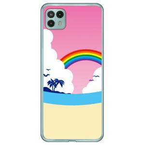 ビーチ （ソフト ケース カバー） / for moto g50 5G XT2149